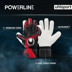 Učitaj sliku u preglednik galerije, UHLSPORT Powerline Soft Flex Frame Goalkeeper Gloves